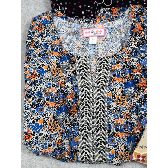 Lot Of 4 Womens Size L Mixed Strub Tops - Picture 4 of 5